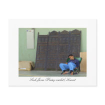 Tired out worker at Souk Juma, Kuwait postcards