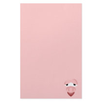 Tired Smiling Pig Face Stationery