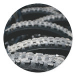 Tires Round Stickers