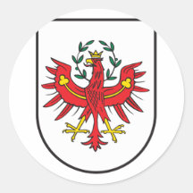 Tirol Wappen, Austria Round Sticker