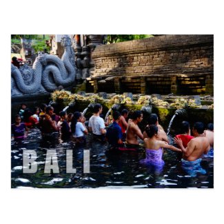 Tirta Empul Temple in Bali, Indonesia Postcard