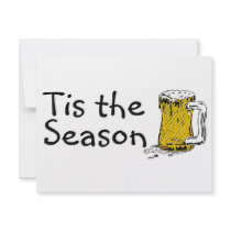 Tis The Season Beer invitations