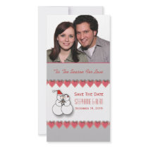 'Tis The Season For Love Save The Date Photo Card