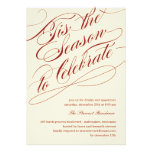 Tis The Season Holiday Party Invitations - Red invitations