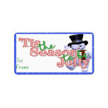 'Tis The Seasons Gift Tag Personalized Address Labels