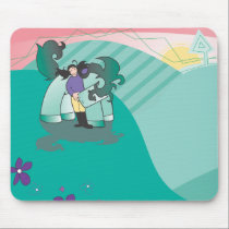 Tisha the Pony and Emma mousepads