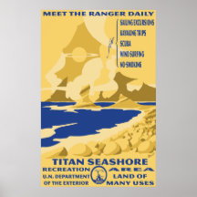 Titan Seashore Large Poster