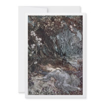 Titania Lying Asleep Personalized Invite