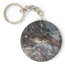 Titania Lying Asleep Keychains