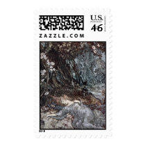 Titania Lying Asleep Postage