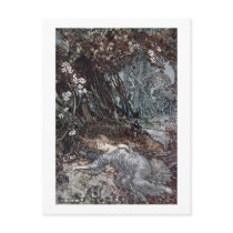 Titania Lying Asleep Postcard