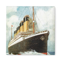 Titanic at Sea Fridge Magnets