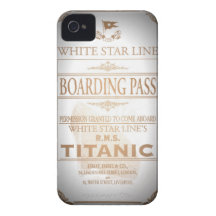 Titanic boarding pass Case-Mate iPhone 4 case