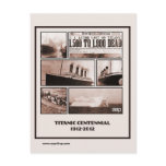 Titanic Centennial Memorial 1912-2012 postcards