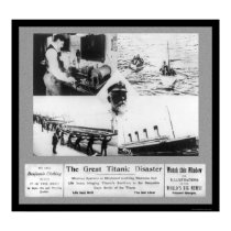 Titanic Disaster Vignettes 1912 posters