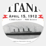 Titanic Ghost Ship Round Sticker