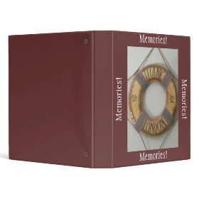 Titanic, Memories Binder- For photos or scrapbooki binder