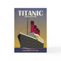 Titanic Ocean Liner Art Deco Print Cards