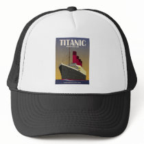 Titanic Ocean Liner Art Deco Print Hats