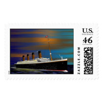 TITANIC ON HER MAIDEN VOYAGE 10 APRIL 1912 POSTAGE STAMPS