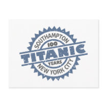 Titanic Sinking 100 Year Anniversary Post Card