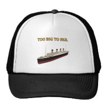 Titanic too big to fail mesh hat