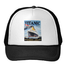 Titanic White Star Line Poster Trucker Hats