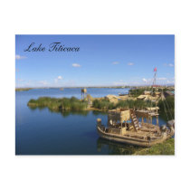 titicaca boats postcards