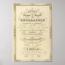 Title Page Atlas classical and universal geography Print
