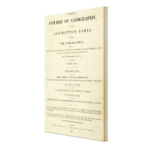 Title Page Complete course of geography Canvas Prints