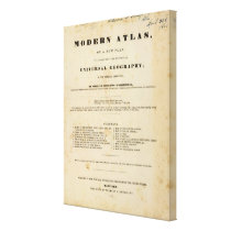 Title Page Modern atlas Gallery Wrap Canvas