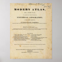 Title Page Modern atlas Posters