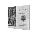 Title page of first volume of collected gallery wrap canvas