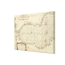 Title Page of the Mediterranean Sea Map Gallery Wrapped Canvas