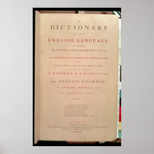 Title page of volume I of the English Print