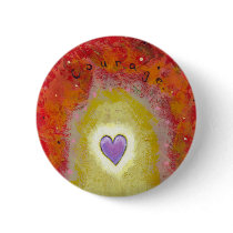 Title:  Tiny Art #596 - Purple heart for courage buttons