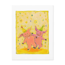 Titled:  2010 Pigs - New Year CUSTOMIZE IT postcards