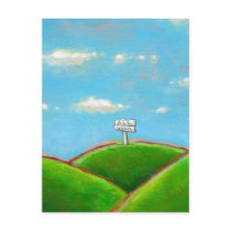 Titled:  All Good - A clear sign, enjoy today! postcards