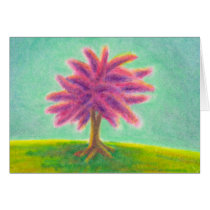 Titled:  Amazing Gorgeous wild purple tree cards