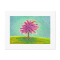 Titled:  Amazing Gorgeous wild purple tree postcards