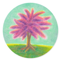 Titled:  Amazing Gorgeous wild purple tree stickers