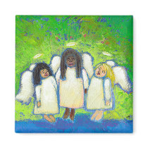 Titled:  Angels Sing to Me of Love and Loss - ART magnets