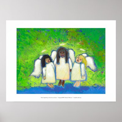 images of angels singing. Titled: Angels Sing to Me of