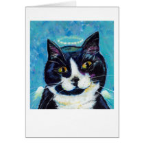 Titled:  Animals Protect Us - cat PERSONALIZED cards