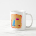 Titled: As Easy As Falling Off a Tall Slanty Blue mug