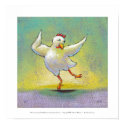 Titled: Awesome - Chicken loves modern dance print