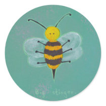 Titled:  Big Stinger - Fun risque bee art! stickers