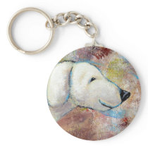 Titled:  Bo is a Happy Dog keychains