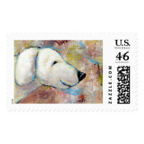 Titled:  Bo is a Happy Dog postage