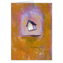 Titled:  Brave Little House - taking flight cards